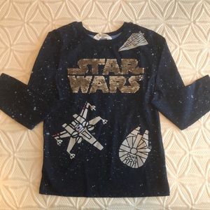 Boys H&M Star Wars Sequin Flip Shirt